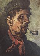 Vincent Van Gogh Head of a Peasant with a Pipe (nn040 Sweden oil painting reproduction